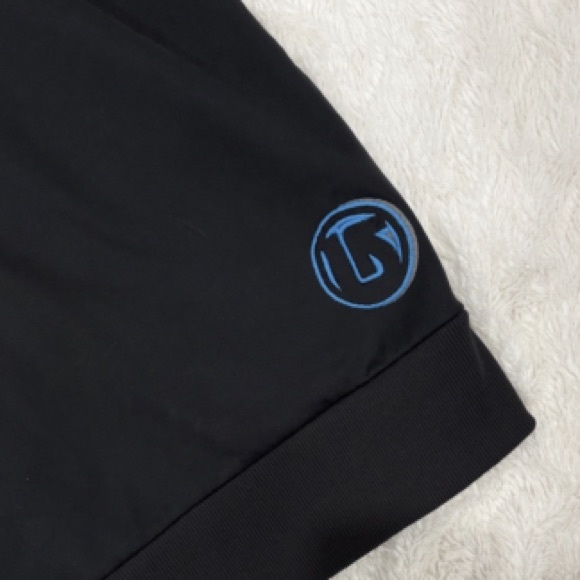 Burton Youth Large Black Zip Hoodie Blue Logo Snowboard Skate - Picture 5 of 6